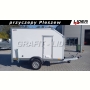 NW-021 przyczepa 250x125x160cm, kontener, furgon izolowany, DMC 750kg