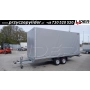 BR-098A przyczepa + plandeka 500x210x240cm, ciężarowa Atlas, towarowa, burty aluminiowe, platforma, laweta, DMC 3000kg