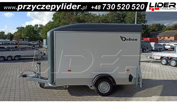 DB-06SSB przyczepa 300x150x190cm, Fourgon C300 PPL + drzwi boczne, do motocykli, Debon - Cheval Liberte, DMC 750-1300kg
