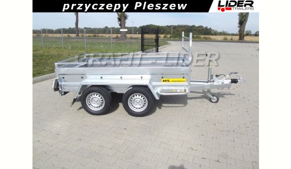ML-022 przyczepa 252x139x50cm S851ALP-2 HAM, ciężarowa, burty ocynkowane ogniowo, DMC 1300kg