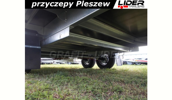 NP-103 przyczepa 420x215x40cm, N20-420 2 kps, towarowa ciężarowa, platforma do 6 europalet, DMC 2000kg