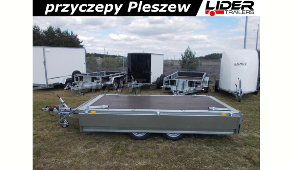 NP-106 przyczepa 320x168x40cm, N13-320 KPS, ciężarowa, platforma uniwersalna, DMC 1300kg