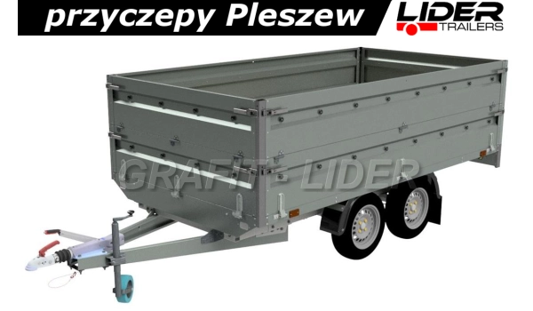 NP-107. przyczepa 320x168x40cm, N16-320 KPS, ciężarowa, platforma uniwersalna, DMC 1600kg