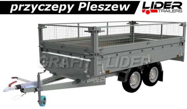 NP-108. przyczepa 320x168x40cm, N18-320 KPS, ciężarowa, platforma uniwersalna, DMC 1800kg