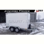 NW-026 przyczepa 300x150x180cm, kontener, furgon izolowany, drzwi tylne, DMC 2700kg