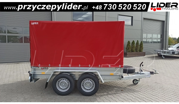 RD-045 przyczepa + plandeka 265x150x150cm, EURO B-2600/0/B3, ciężarowa, towarowa, DMC 2600kg
