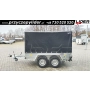 RD-045A przyczepa + plandeka 265x150x150cm, ciężarowa, PODPORY LEWARKOWE, NAJAZDY STALOWE, DMC 2700kg