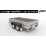 TM-108 przyczepa Pro Brake 3015/2C, 300x150x40cm, towarowa ciężarowa, hamowana, DMC 1500kg