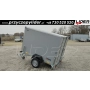 TM-363 przyczepa 227x147x147cm, Smart Box 2315, kontener sklejkowy SZARY, uchylna skrzynia, DMC 750kg
