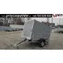 TM-363A przyczepa 227x147x147cm, Smart Box 2315, kontener sklejkowy SZARY, uchylna skrzynia, PODNOŚNIK KORBOWY, DMC 750kg