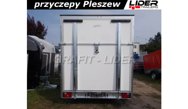 TP-039. TFS 470T.01, 470x200x210cm, rampa + drzwi boczne, kontener, furgon izolowany, DMC 2700kg