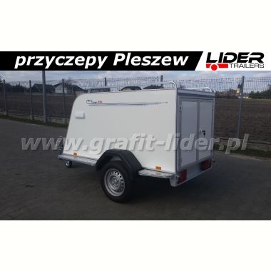 TP-027 przyczepa Mini Cargo TF 3SP, 203x110x90cm, furgon bagażowy mini cargo, DMC 750kg