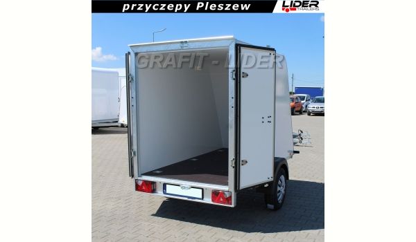 TP-080. przyczepa 250x125x150cm, Midi Cargo 250S.00, furgon izolowany, kontener, DMC 750kg